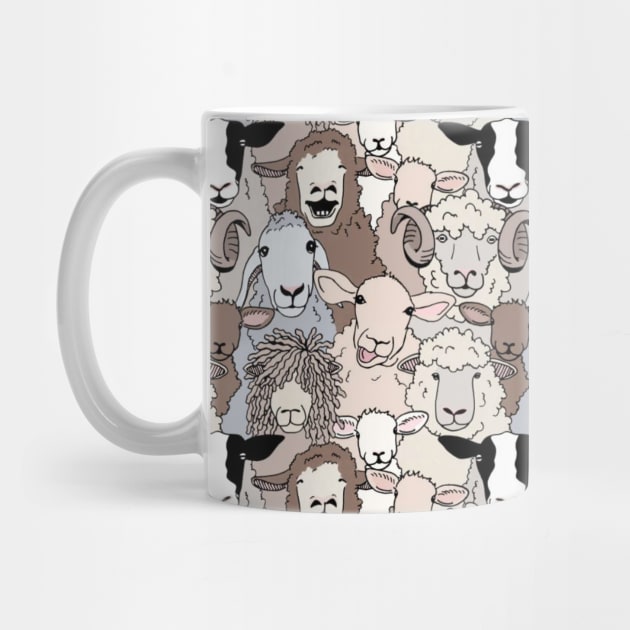 Funny Flock of Sheep by cottoncanvas